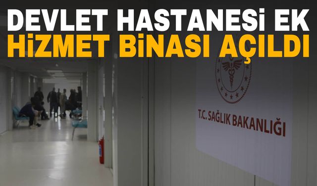 Salihli’ye devlet hastanesi ek hizmet binası açıldı