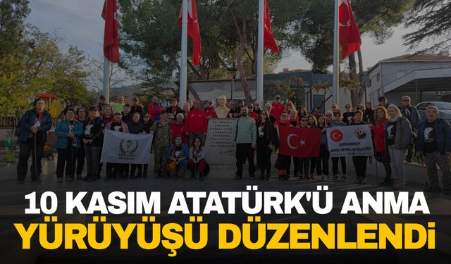 Saruhanlı’da 10 Kasım Atatürk'ü anma yürüyüşü düzenlendi