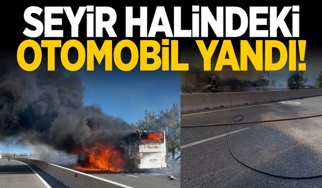 Seyir halindeki yolcu otobüsünde vahşet! Birden yanmaya başladı