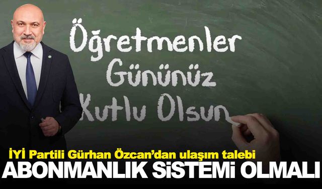 Gürhan Özcan’dan Ferdi Zeyrek’e Öğretmenler Günü çağrısı