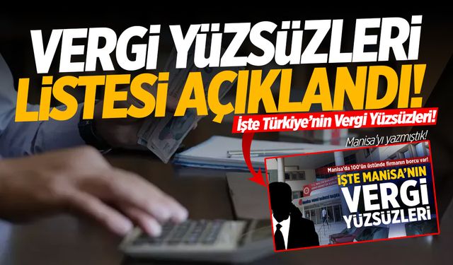 Türkiye’nin Vergi Yüzsüzleri Açıklandı! Listede Kimler Var Kimler…