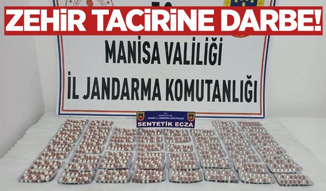 Yunusemre’de 21 yaşındaki genç 1.218 adet hapla yakalandı!