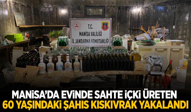 Yunusemre’de evinde sahte içki üreten şahıs kıskıvrak yakalandı