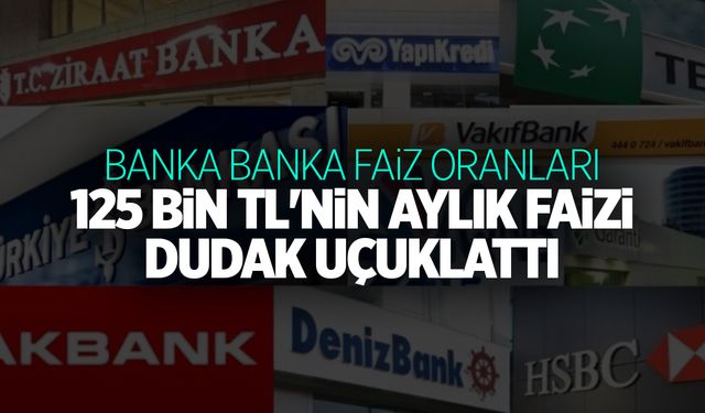 125 Bin TL Yatırana Bankalardan Dudak Uçuklatan Faiz Oranları!