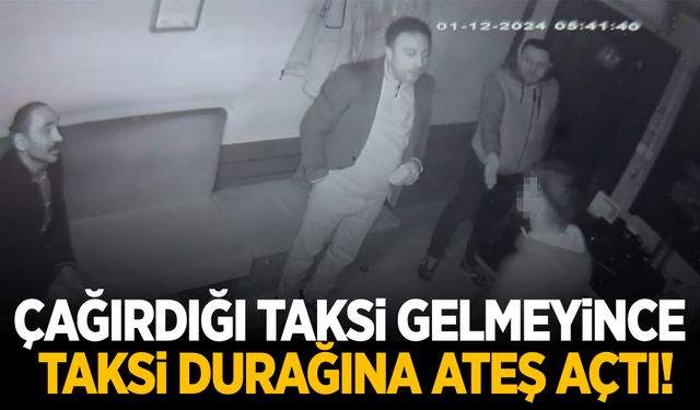 16 yaşındaki çocuk çağırdığı taksi gelmeyince taksi durağına saldırdı!