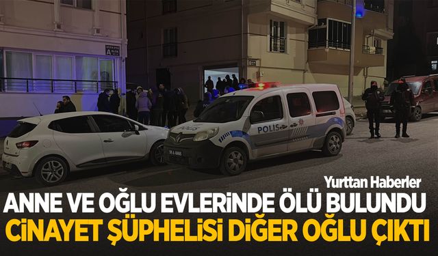 Anne ve oğlu evlerinde ölü bulundu: Cinayet şüphelisi diğer oğlu çıktı