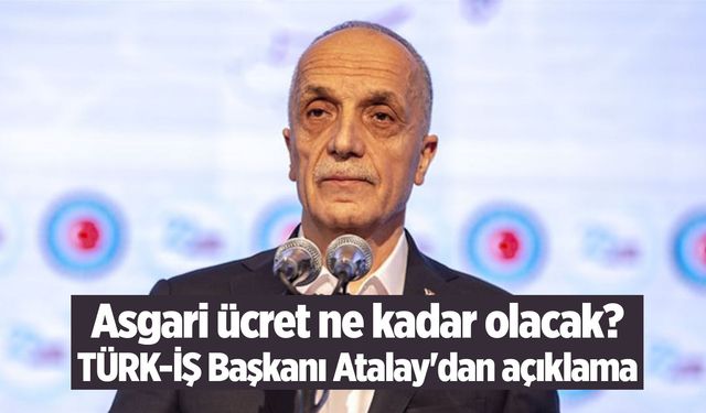 Asgari ücret ile ilgili bir açıklama daha