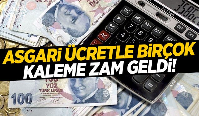 Yeni asgari ücret birçok kalemi etkiledi! İşsizlik maaşı, GSS primi, stajyer maaşı…