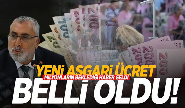 2025 yılı asgari ücret belli oldu!