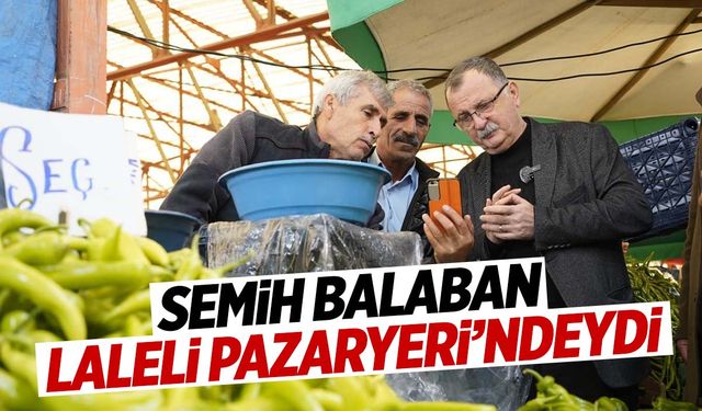 Başkan Balaban esnaf ve vatandaşlarla bir araya geldi