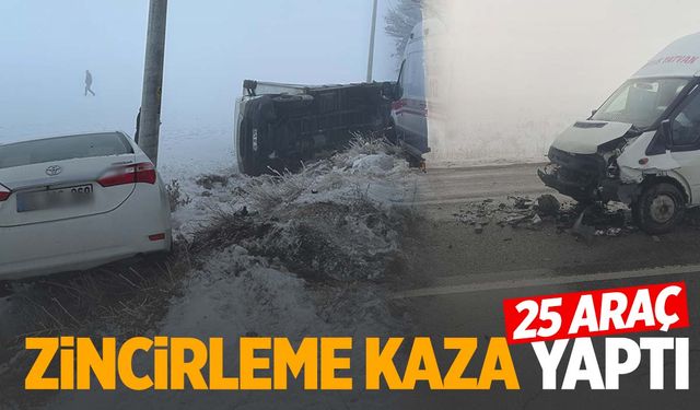 Bitlis’te 25 araç birbirine girdi! Çok sayıda yaralı var!