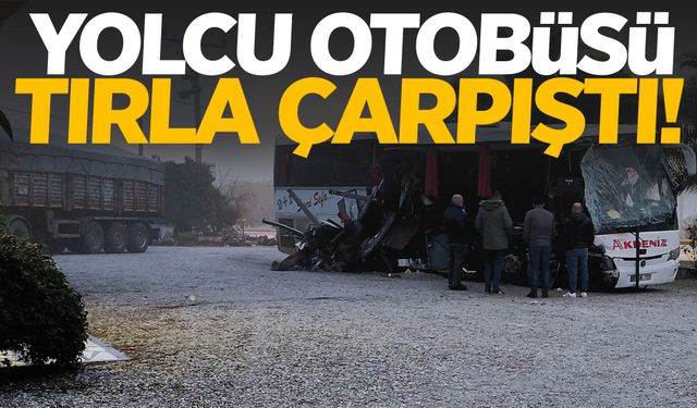 Denizli’de feci kaza! Otobüs tıra çarptı: 1 ölü, 20 yaralı