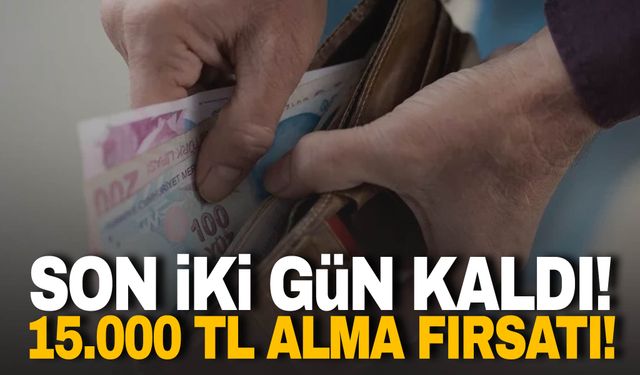 Son 2 gün! Banka 15.000 TL promosyon veriyor!