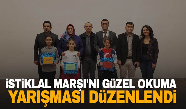 Sarıgöl'de İstiklal Marşı'nı güzel okuma yarışması düzenlendi