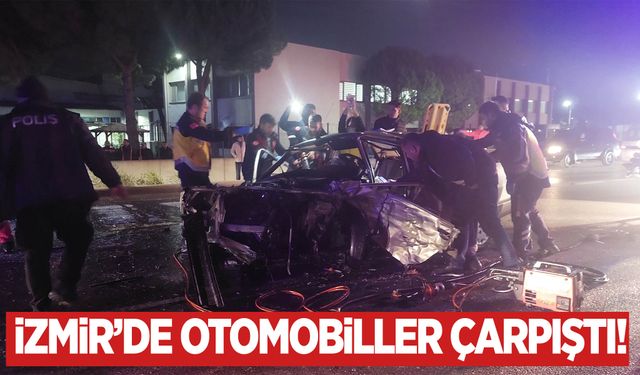 İzmir'de otomobiller çarpıştı! 1 ölü