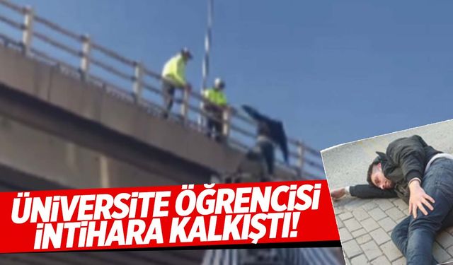 İzmir’de üniversite öğrencisi köprüden aşağı atladı!