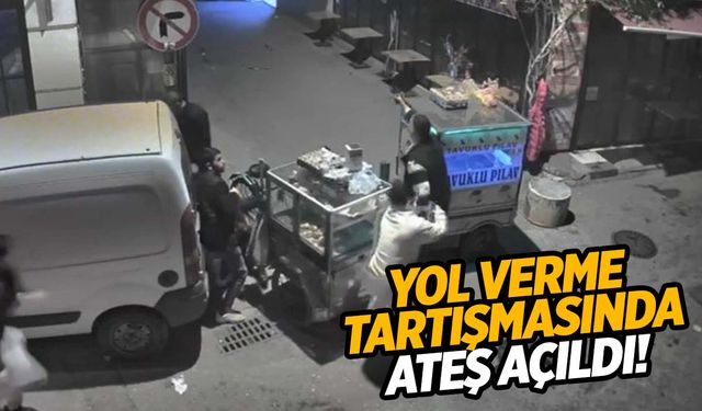 İzmir’de yol verme tartışmasında silahlar patladı!