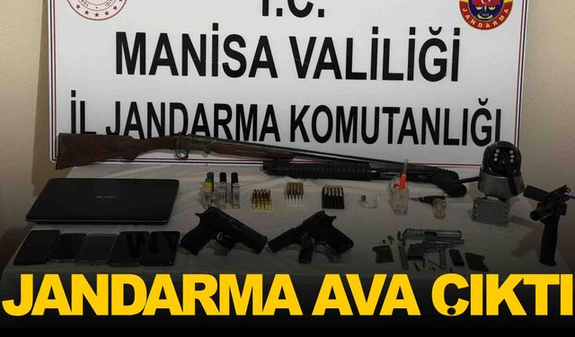 Manisa’da jandarma ava çıktı… Neler ele geçirildi neler!