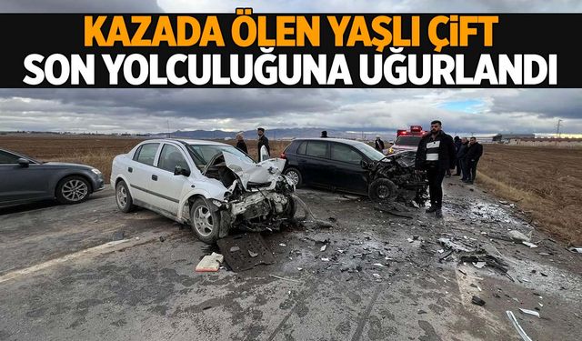 Ege'de kazada ölen karı koca yaşlı çift toprağa verildi