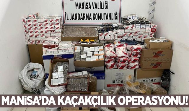 Manisa’da kaçakçılık operasyonu! 1 Milyon TL’lik kaçak malzeme ele geçirildi