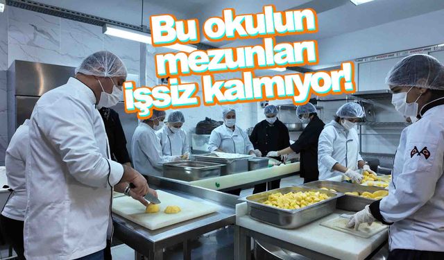 Manisa’daki okulun mezunları işsiz kalmıyor… Deneyim daha okulda başlıyor!