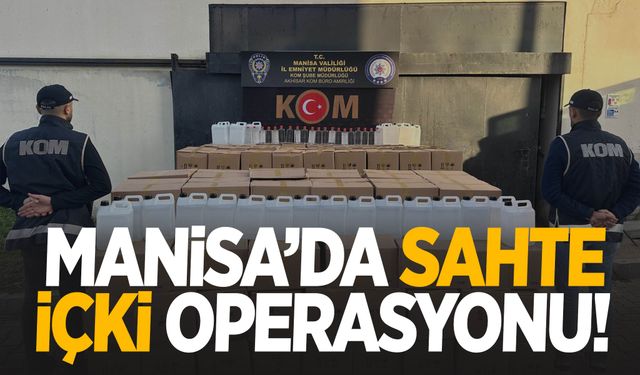 Manisa’da sahte içki operasyonu! 5 ton kaçak alkol ele geçirildi!