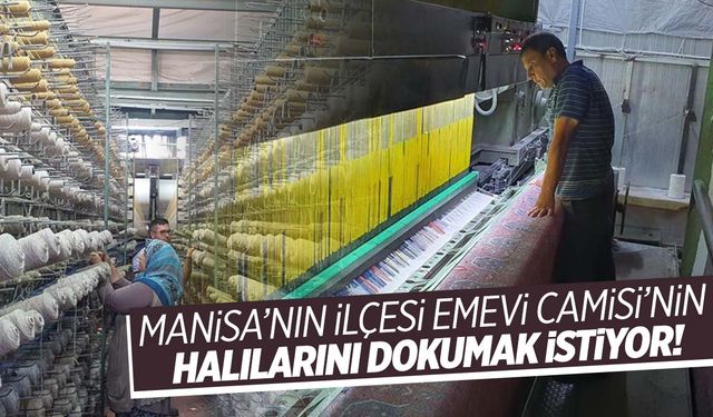 Manisa’nın ilçesi Emevi Camisi’nin halılarını dokumaya talip!