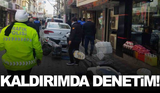 Manisa’nın ilçesinde zabıta ve emniyet denetime çıktı!