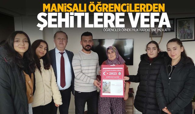 Öğrencilerden Gördesli şehitlere vefa