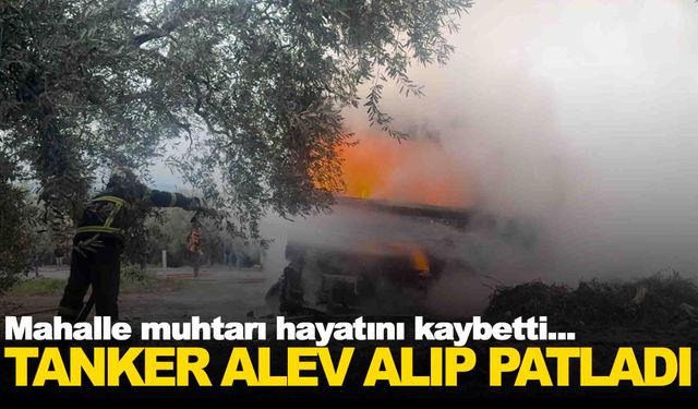 Otomobil ile çarpışan tanker alev aldı… Korkunç kazada can kaybı var!