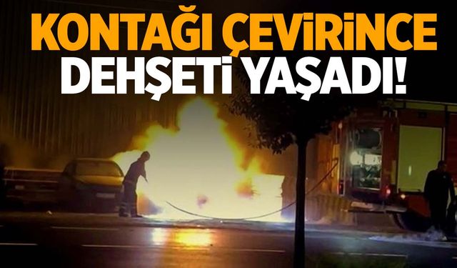 Otomobilin kontağını çevirince dehşeti yaşadı!