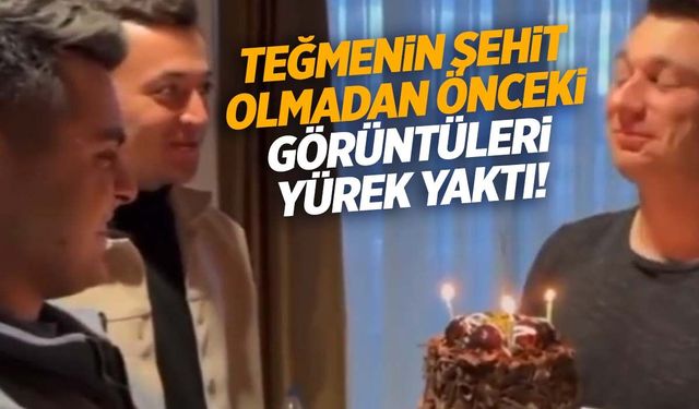 Şehit teğmenin doğum günü görüntüleri hüzne boğdu!