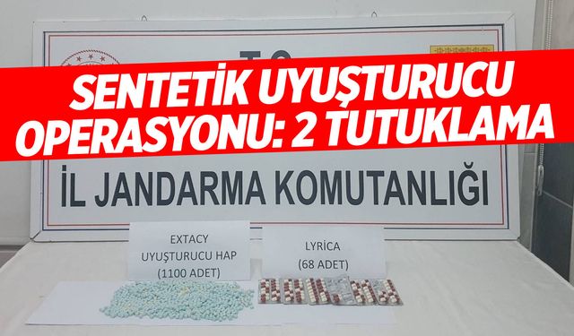 Sentetik uyuşturucu operasyonu: 2 tutuklama