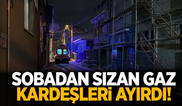 Sobadan sızan gaz kardeşleri ayırdı!