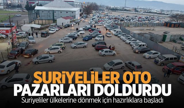 Suriyeliler otomobillerini satmaya başladı