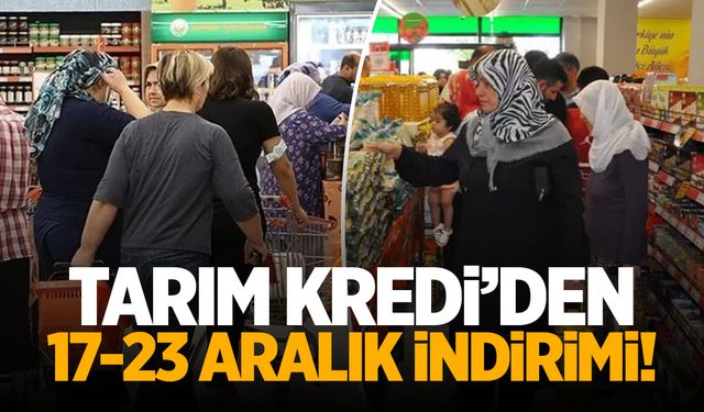 Tarım Kredi Kooperatif Market'ten 17-23 Aralık'a Özel Katalog! Bulaşık Deterjanı, 40'lı Tuvalet Kağıdı...