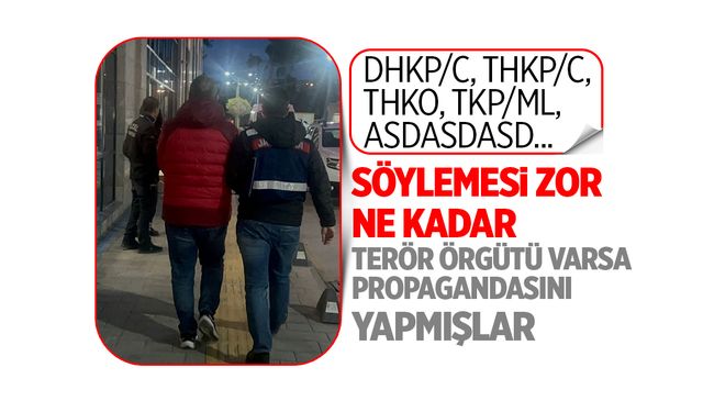 Terör propagandası yapan şahıslar yakalandı