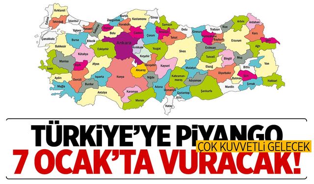 Türkiye’ye piyango 7 Ocak’ta vuracak! Hazırlıklı olun… Kuvvetli gelecek!