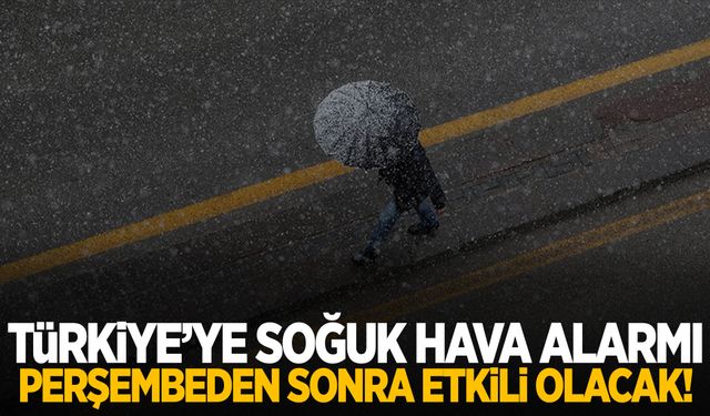 Türkiye’ye soğuk hava alarmı verildi! Sıcaklıklar birden düşecek…