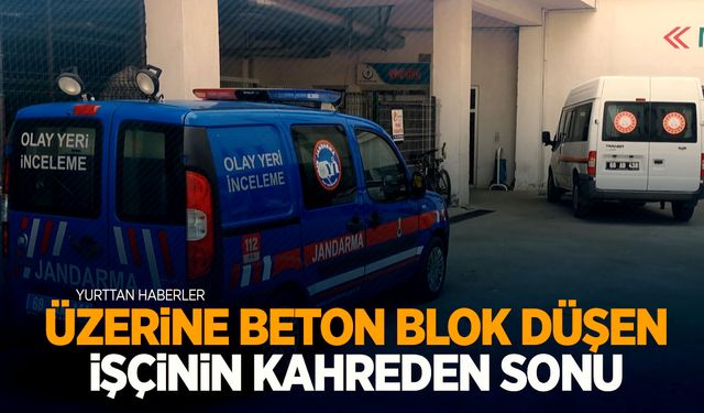 Fabrikada feci ölüm... 30 yaşındaki işçinin üzerine beton blok düştü!