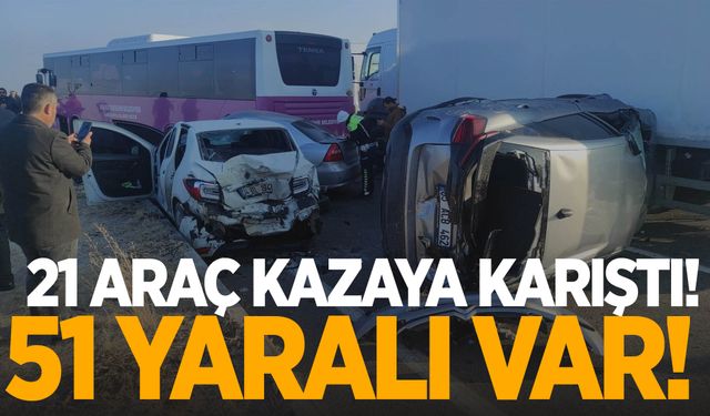 Van’da ortalık savaş alanına döndü! 21 araç zincirleme kazaya karıştı: 51 yaralı