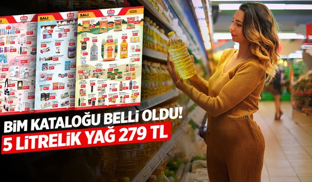 5 litrelik yağ 279 TL’ye satılacak! 21 Ocak 2025 BİM aktüel kataloğu