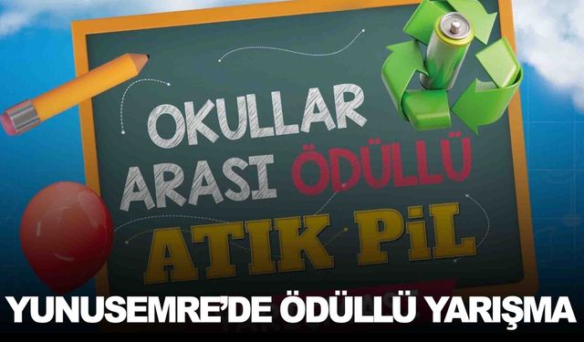 Yunusemre’den okullararası pil yarışması… 500 kilogram atık pile futbol seti!