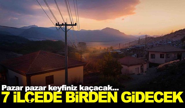 7 ilçede birden gidecek… Pazar günü keyfiniz kaçacak… Şimdiden önlem alın!