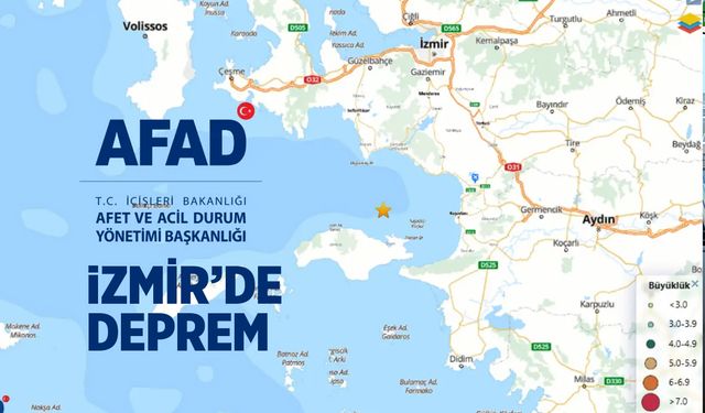 AFAD geçti! İzmir’de 3.5 büyüklüğünde deprem