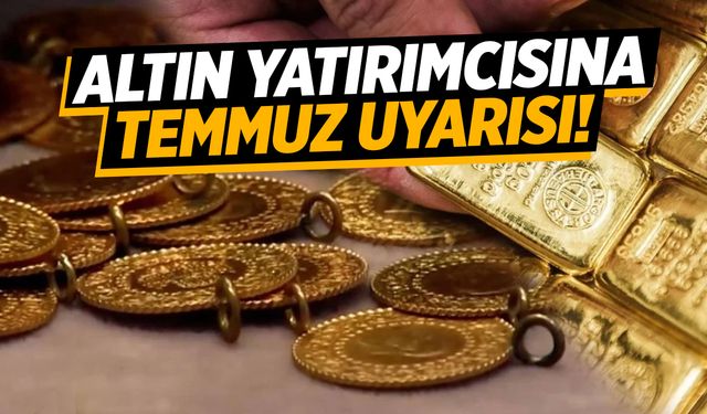 Altın yatırımcısına yeni uyarı!