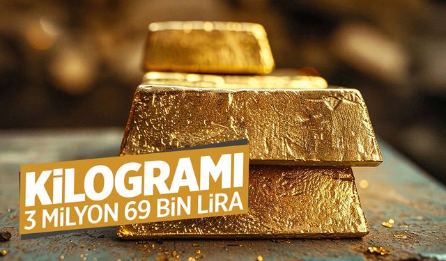 Altının kilogramı 3 milyon 69 bin lira