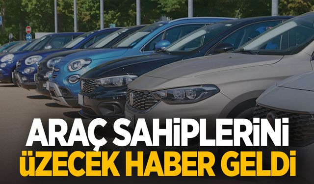 Araç sahipleri dikkat! Zam geldi…