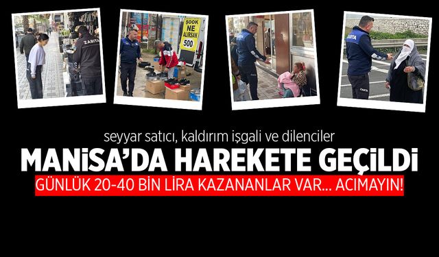 Dilencilere karşı harekete geçildi