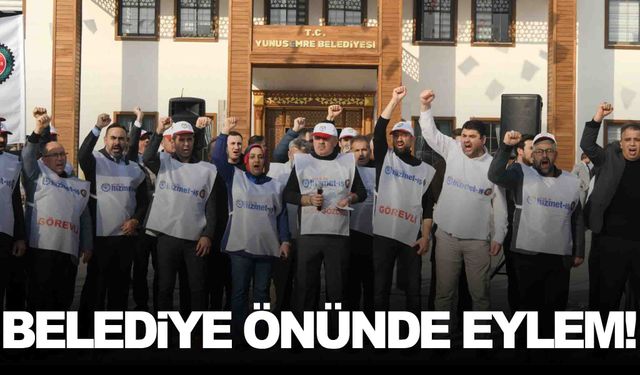 Hizmet-İş’ten Yunusemre Belediyesi’ne protesto… Sendikal yetkimiz düşürülmeye çalışılıyor!